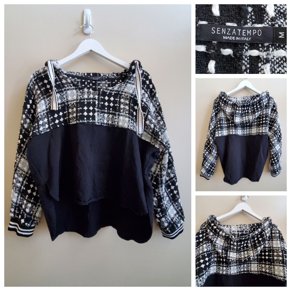 Black and White Women's Sweatshirt